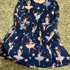 Little Sleepies Ballerina Dress - Navy and Pink